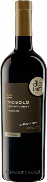 Sasbachwaldener Alde Gott NOSOLO Spätb. Rotwein QbA trocken