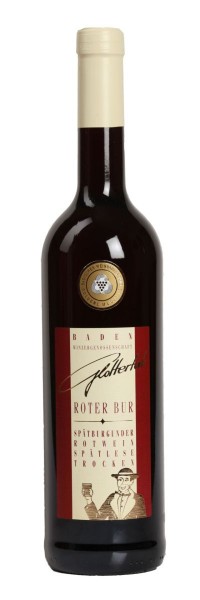 Glottertäler Roter Bur Spätb. Rotwein Spätlese trocken