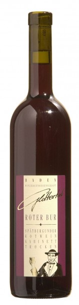 Glottertäler Roter Bur Spätb. Rotwein Kabinett trocken